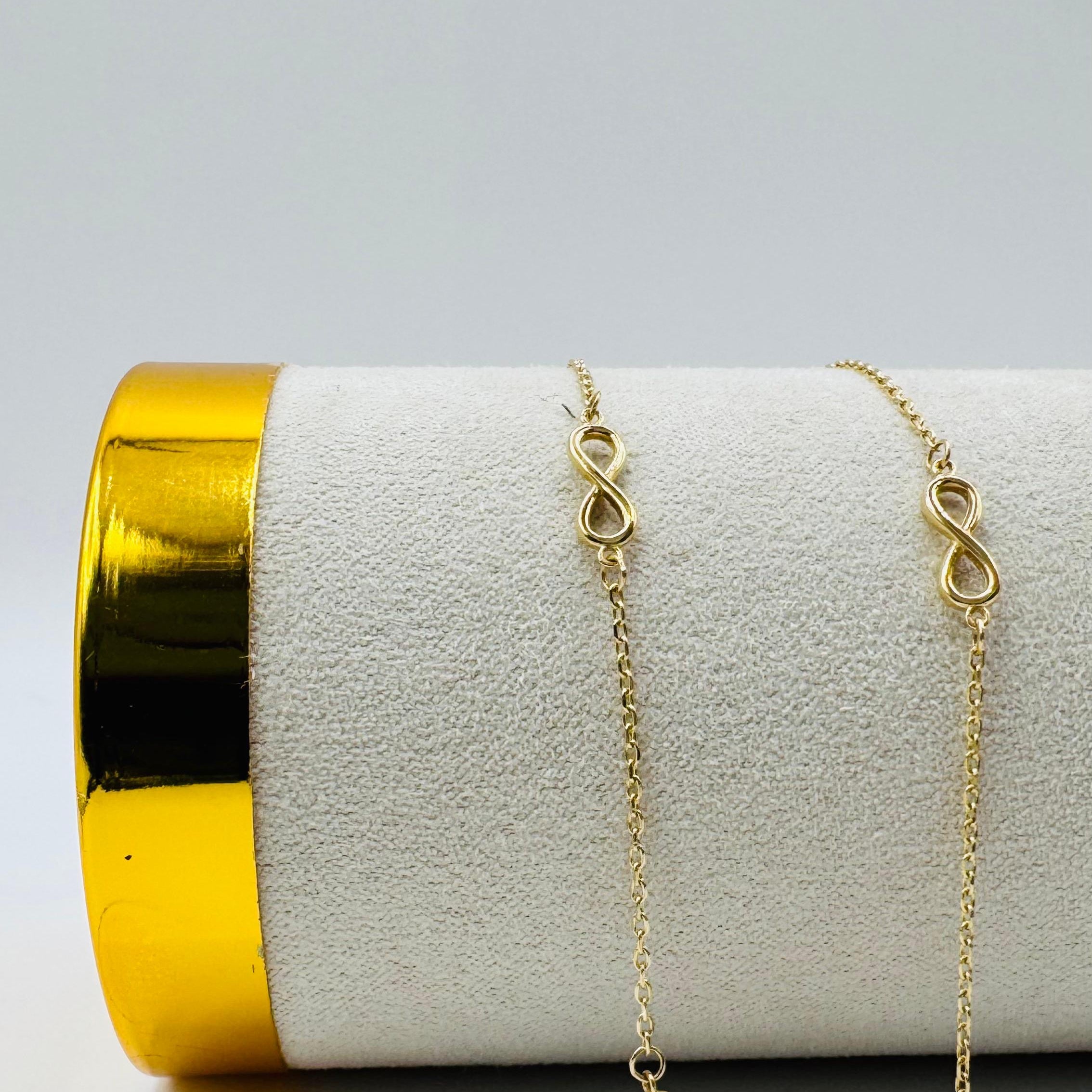 Infinity Anklet Bracelet 18k