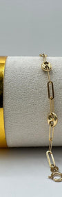Paperclip Bracelet 18k