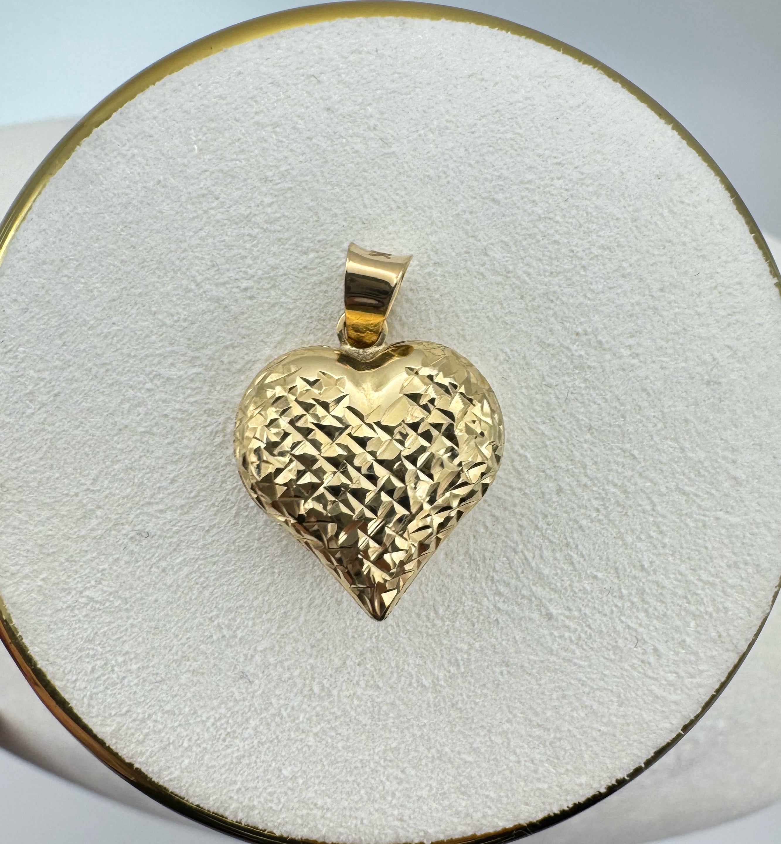 Gold Heart Charm 18k