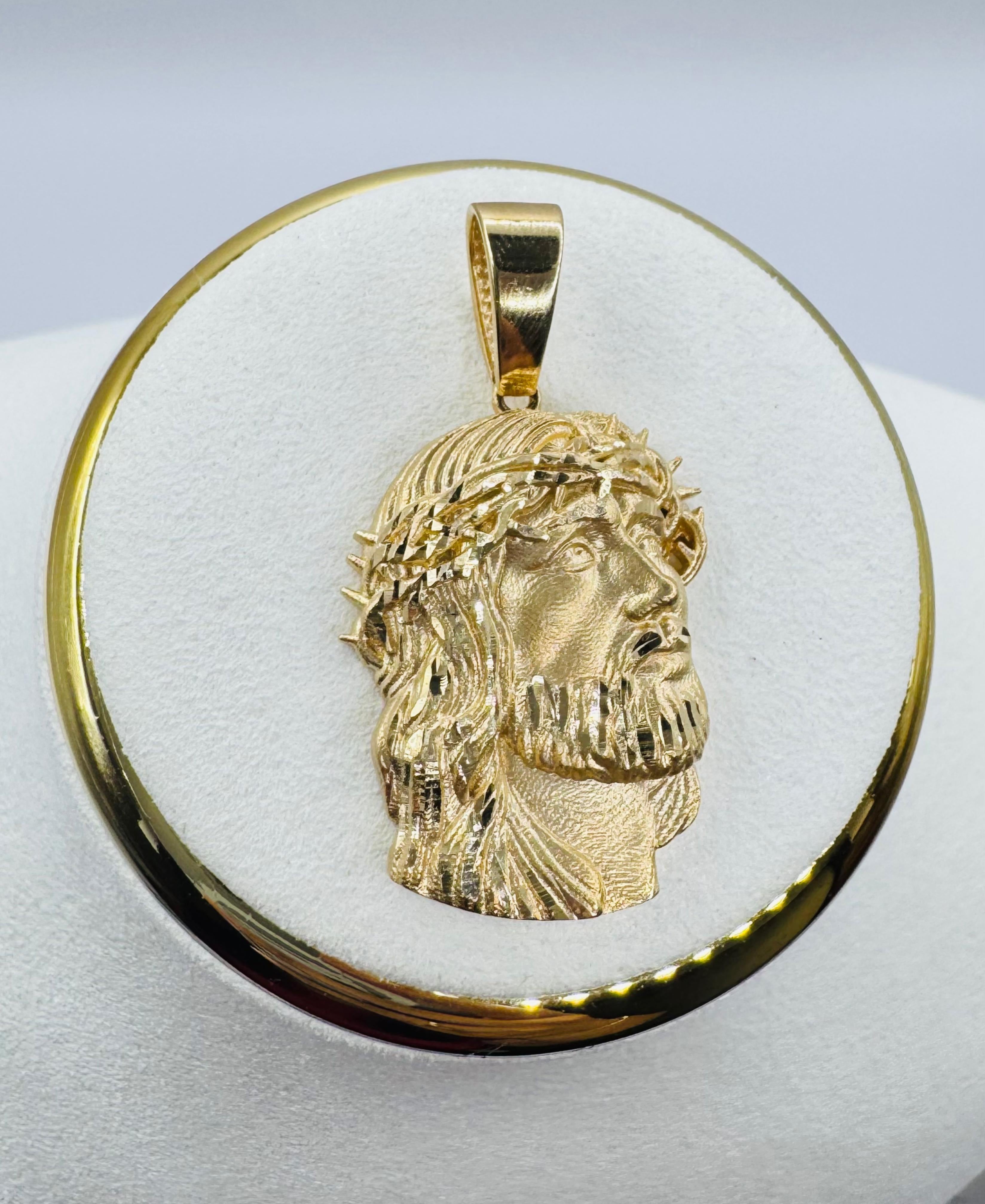 Face of Christ, Jesus Necklace’s Charm 18k