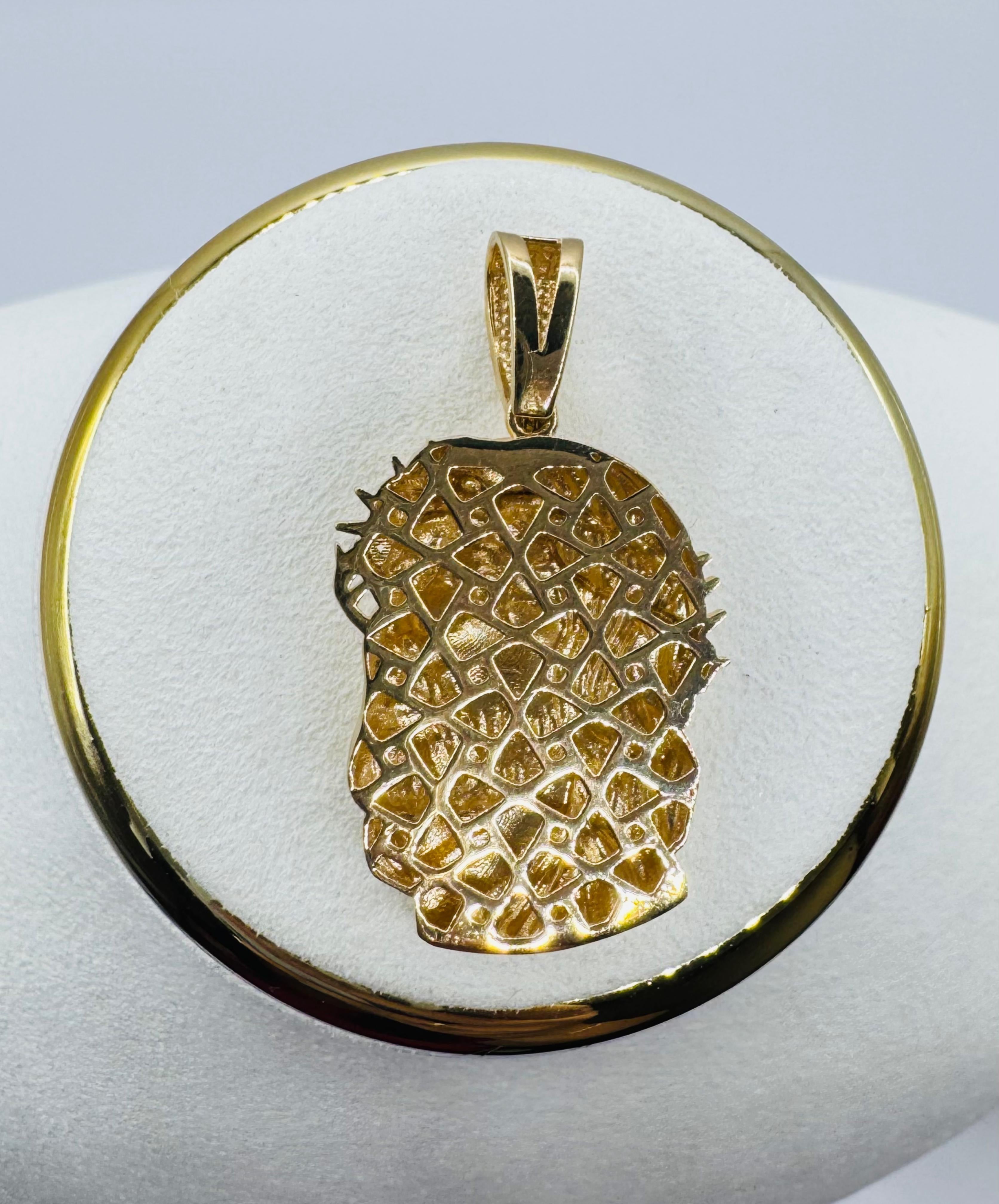 Face of Christ, Jesus Necklace’s Charm 18k
