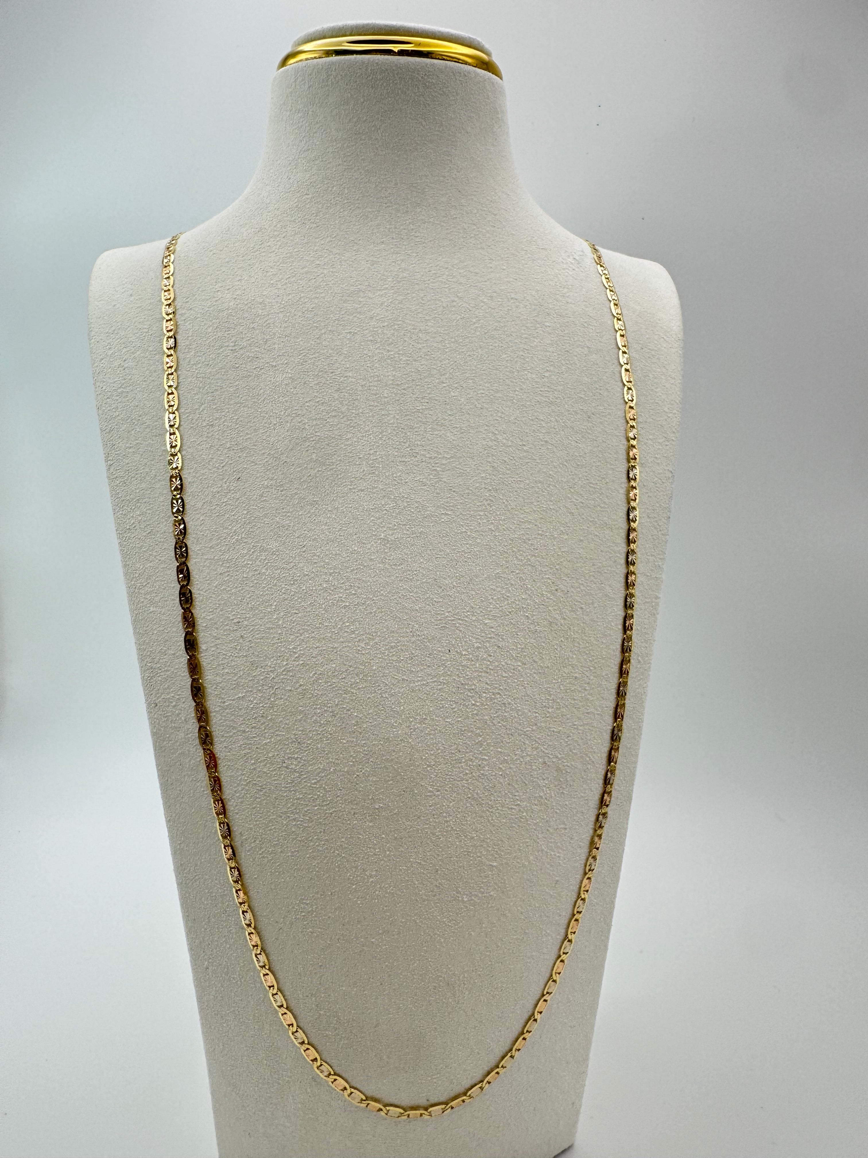 Diamond Chain Three Colors 18k
