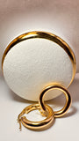Smooth and round hoops 18k