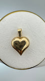 Smooth Gold Heart Charm 18k