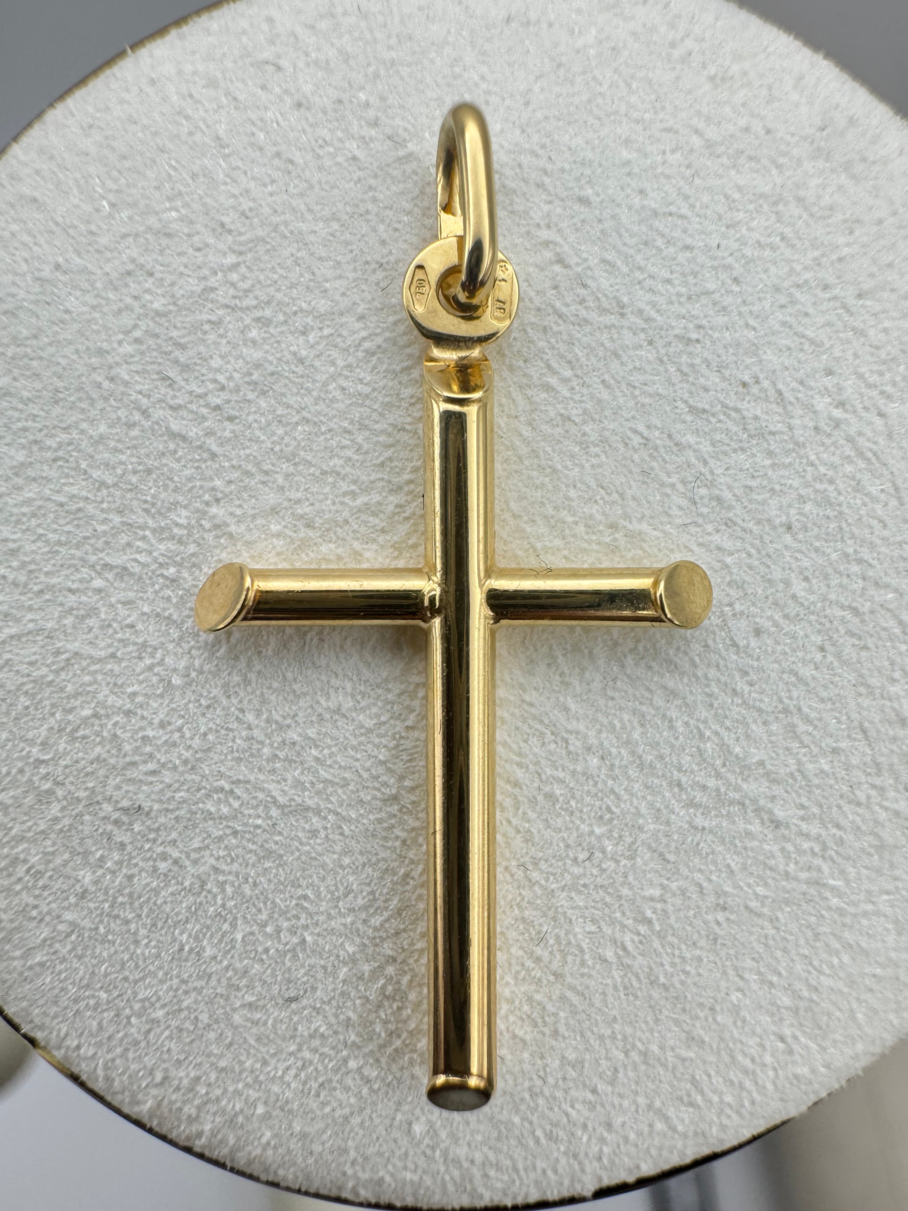 Cross-Shaped Charm 18k