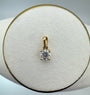 Cubic Zirconia Light Point Charm 18k
