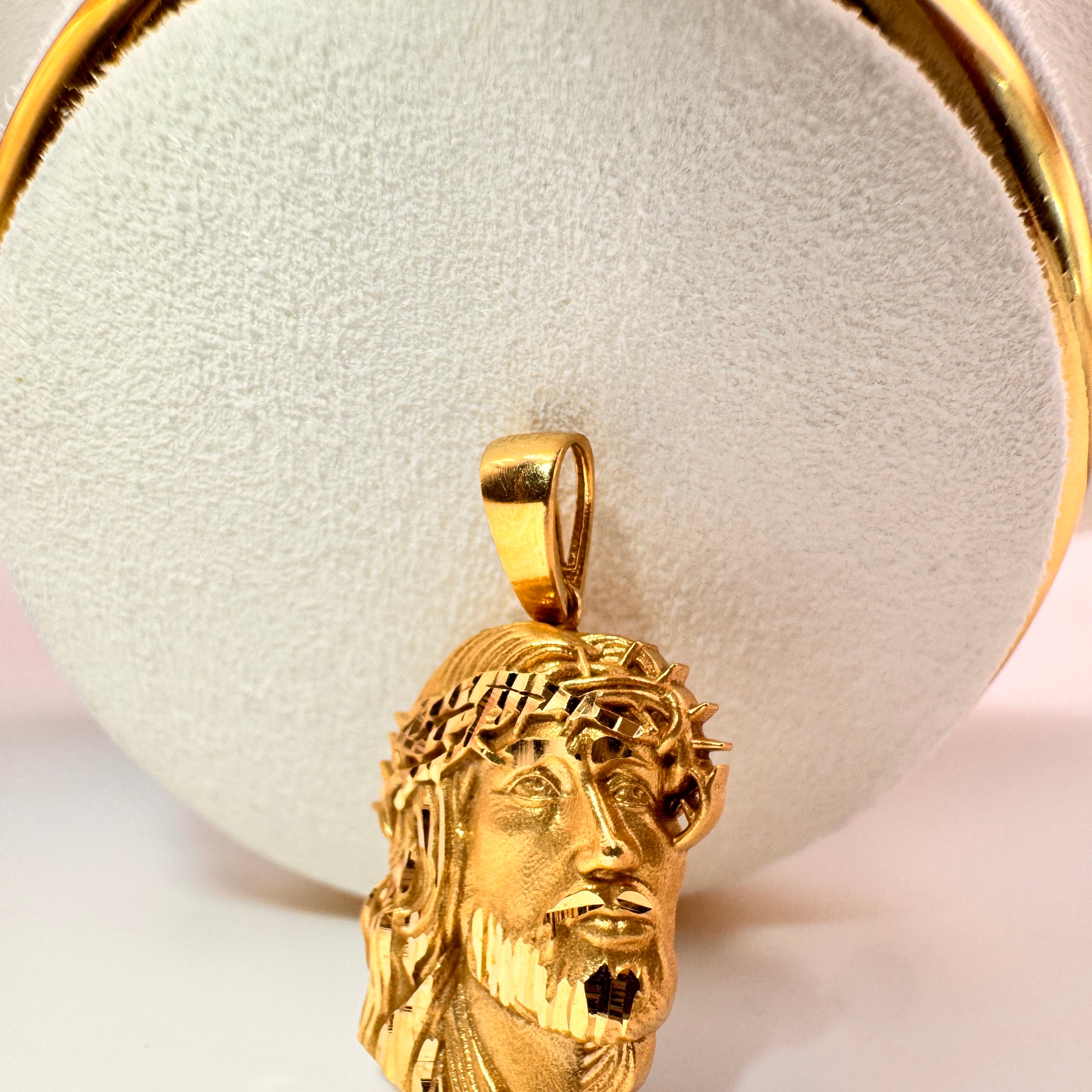 Face of Christ, Jesus Necklace’s Charm 18k
