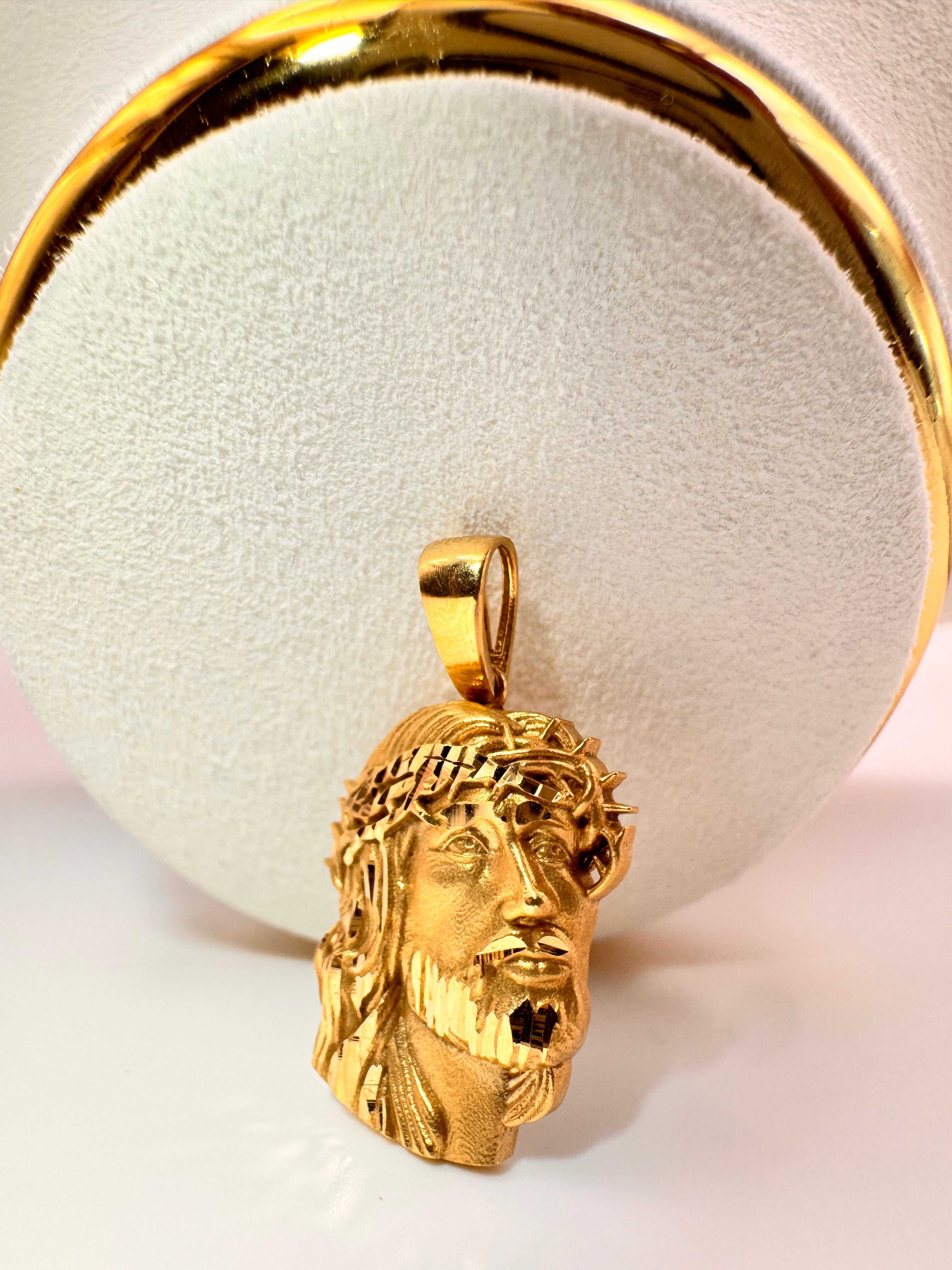 Face of Christ, Jesus Necklace’s Charm 18k