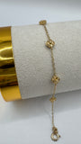 Golden Clover Bracelet 18cm