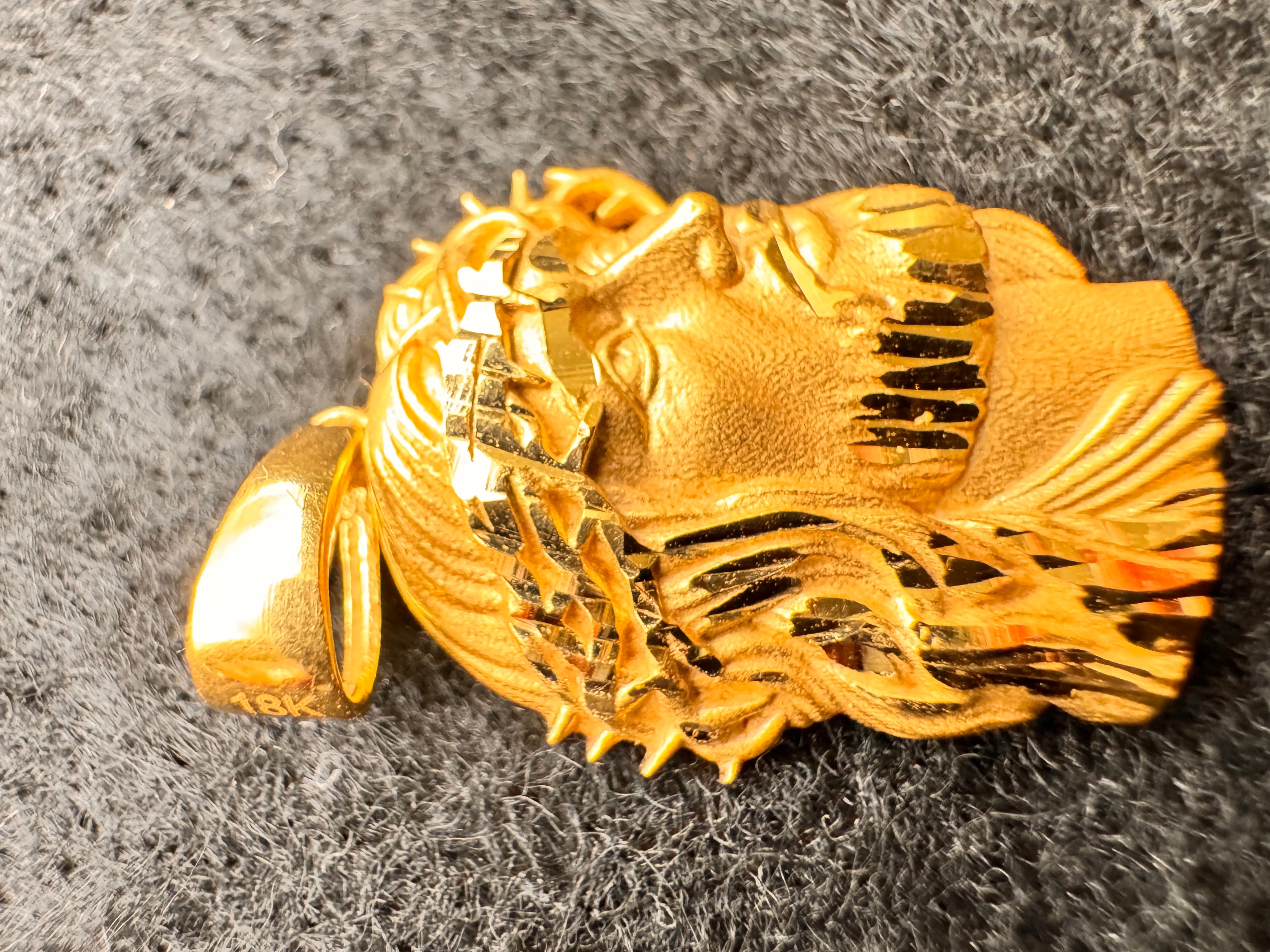 Face of Christ, Jesus Necklace’s Charm 18k