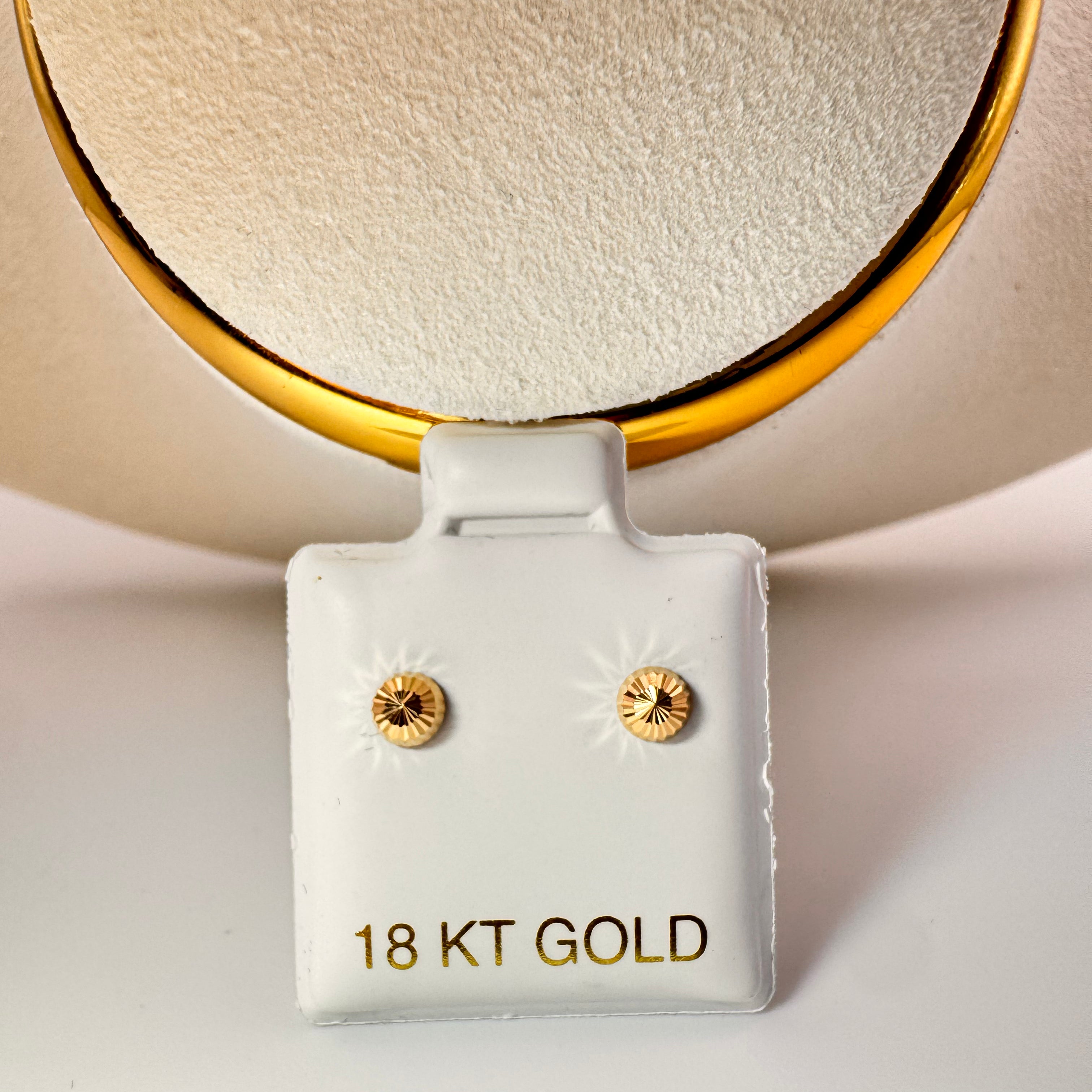 Traqueled earrings 18k