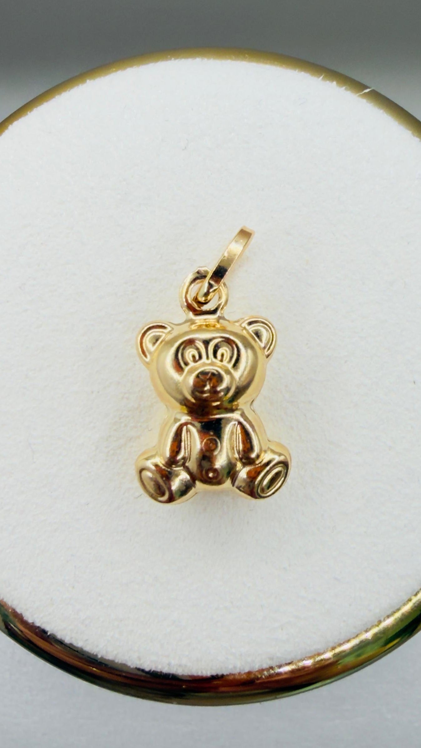 Teddy Bear Pendant 18k