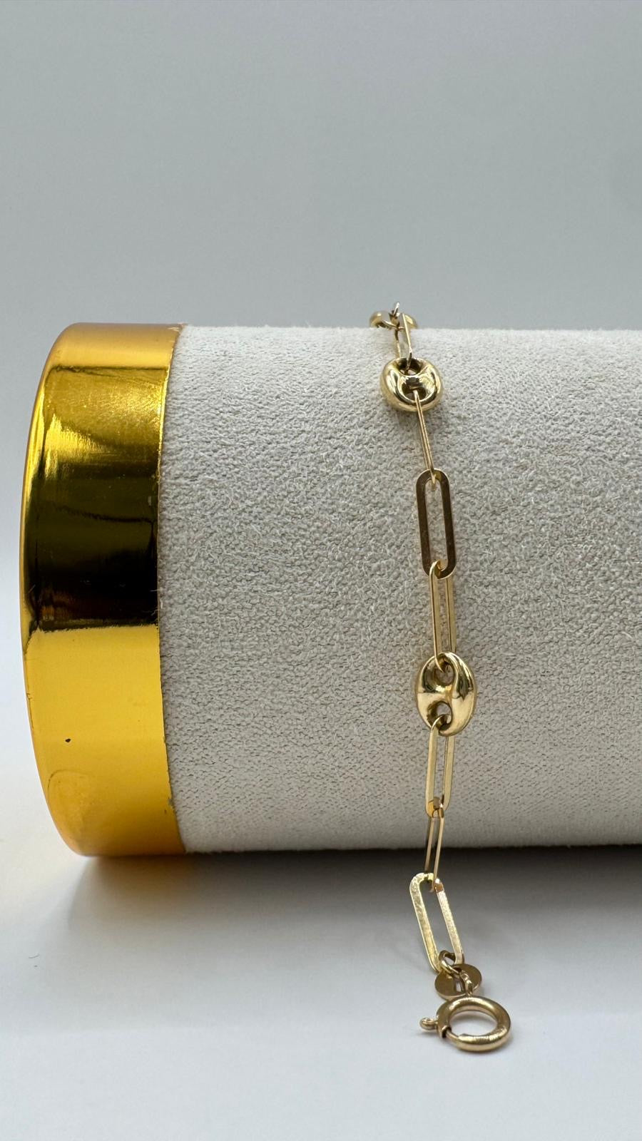 Paperclip Bracelet 18k