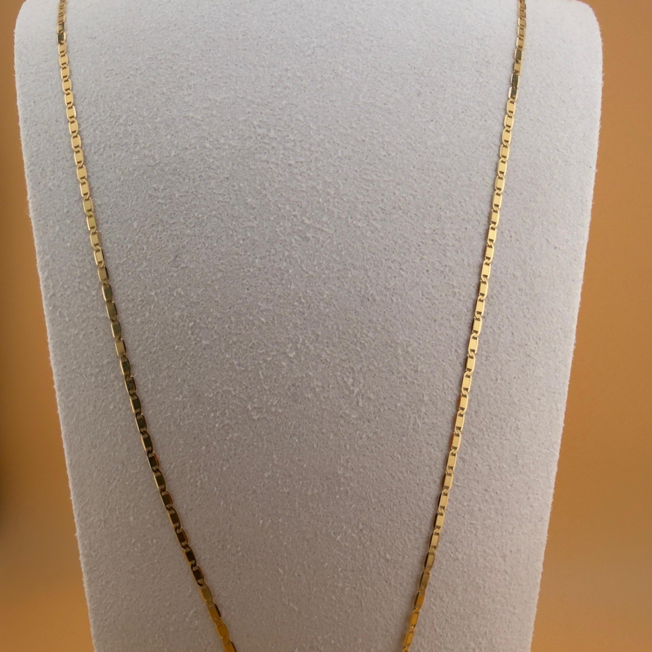 Milano Flat Chain 18k, 60cm.