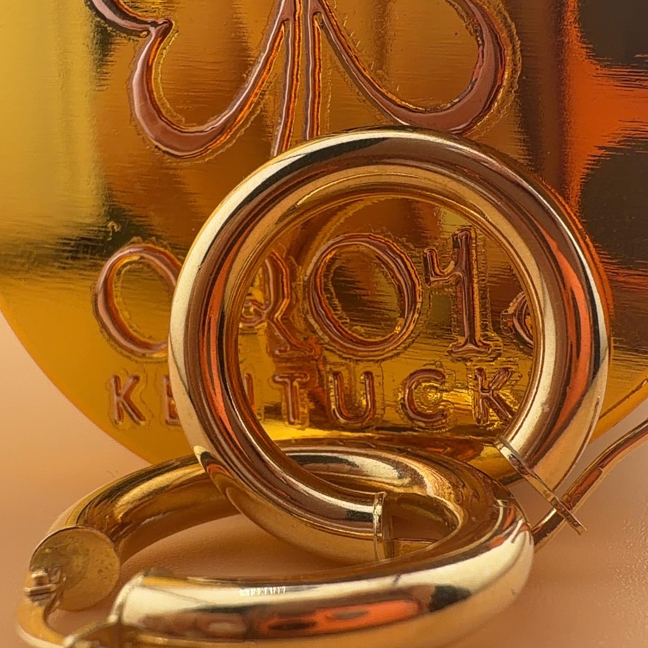 Classic Tube Hoop 18k