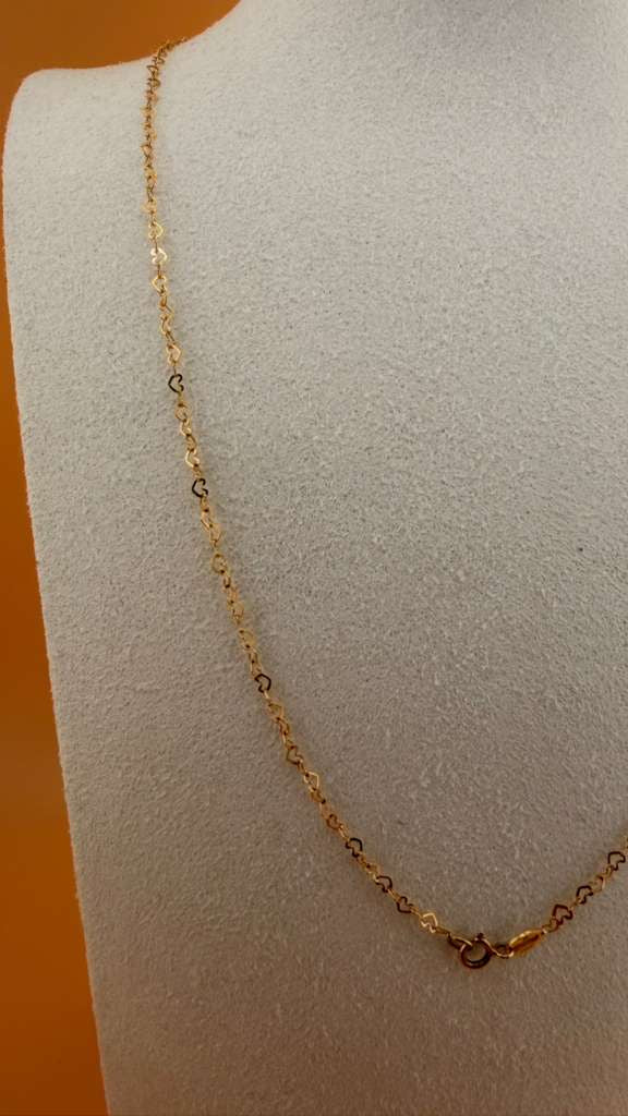 Heart-Link Chain 18k 45cm
