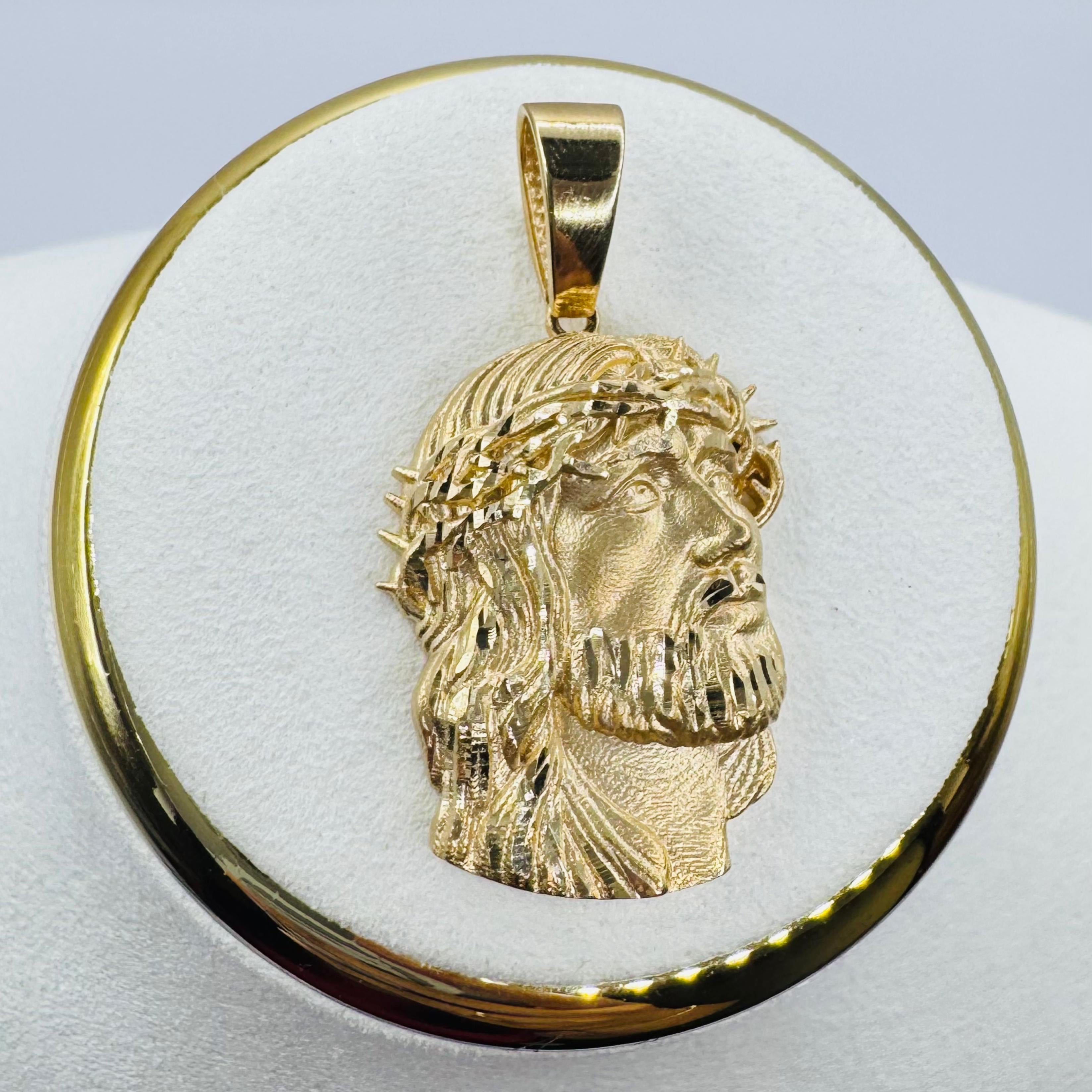 Face of Christ, Jesus Necklace’s Charm 18k