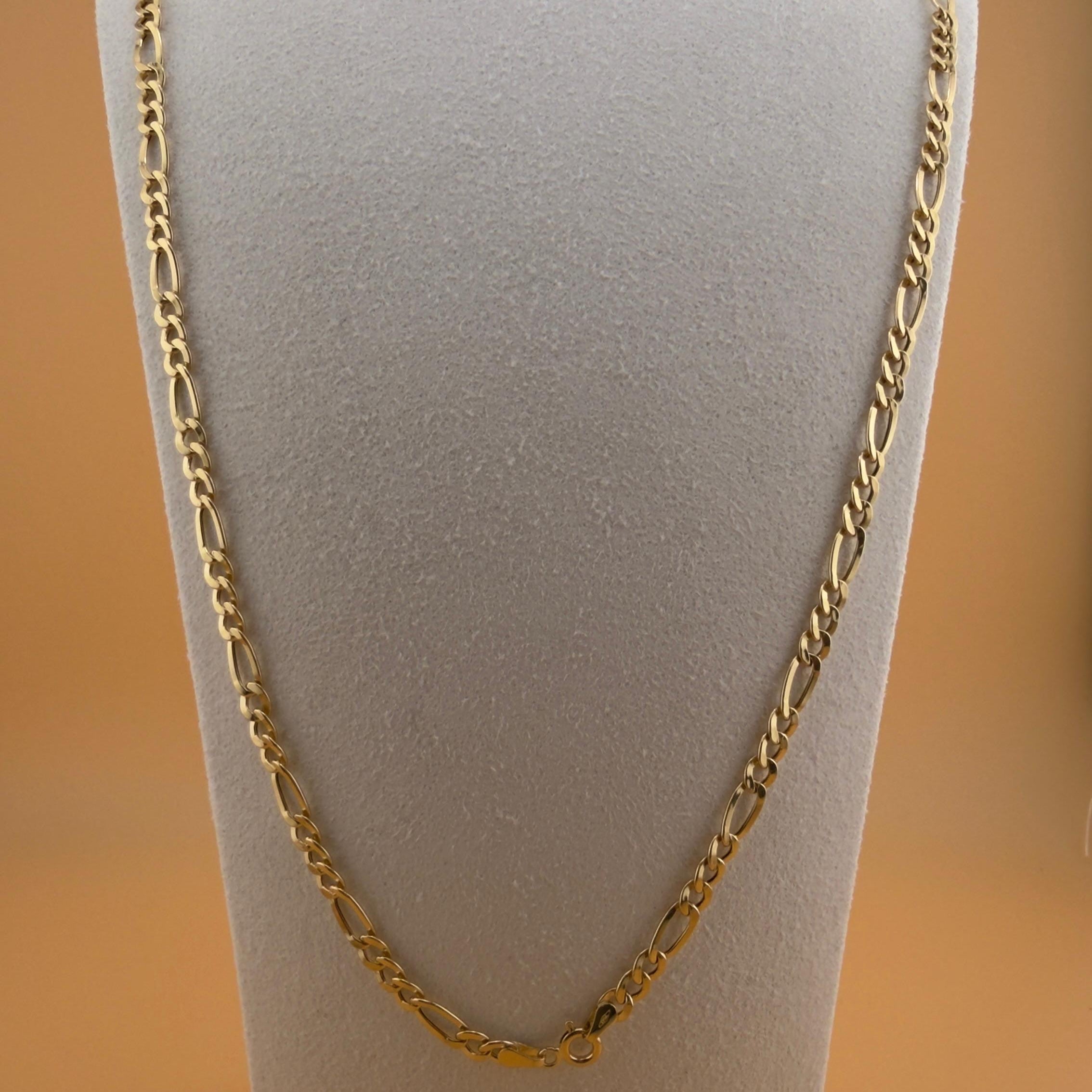 Classic Figaro Chain 18k, 60cm.