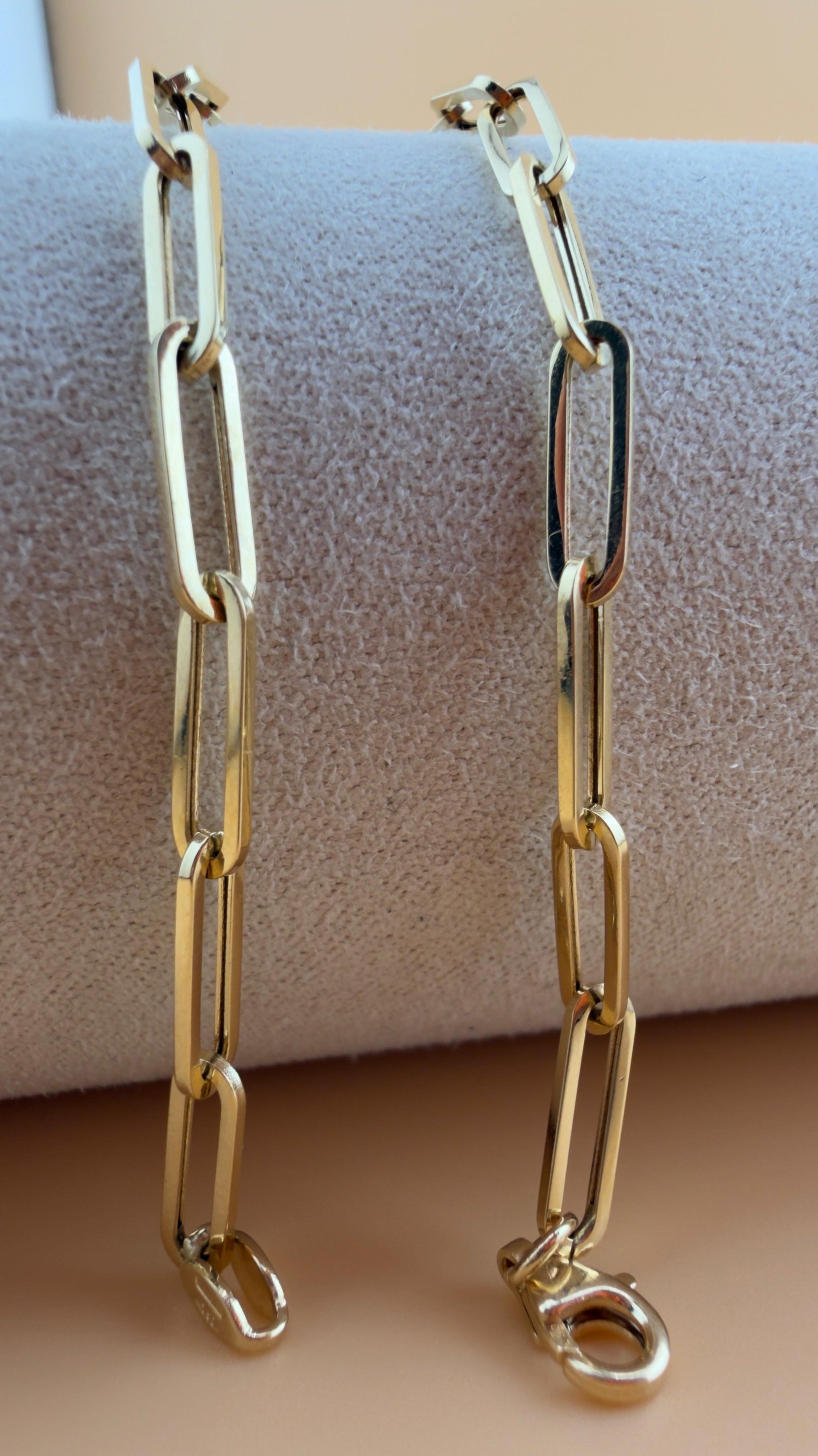 Paperclip Bracelet 18k, 18cm.