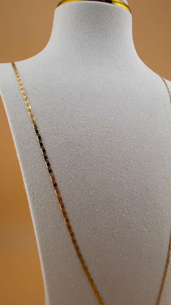 Milano Flat Chain 18k, 60cm.