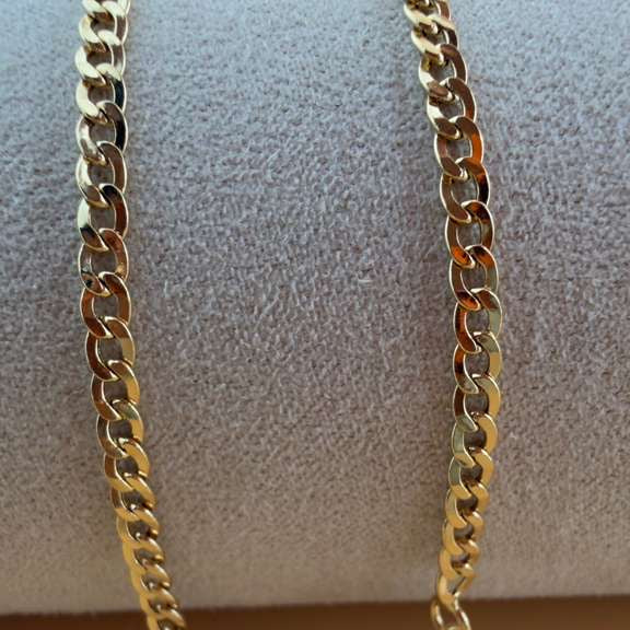 Cubalink Flat Bracelet 18k, 21cm