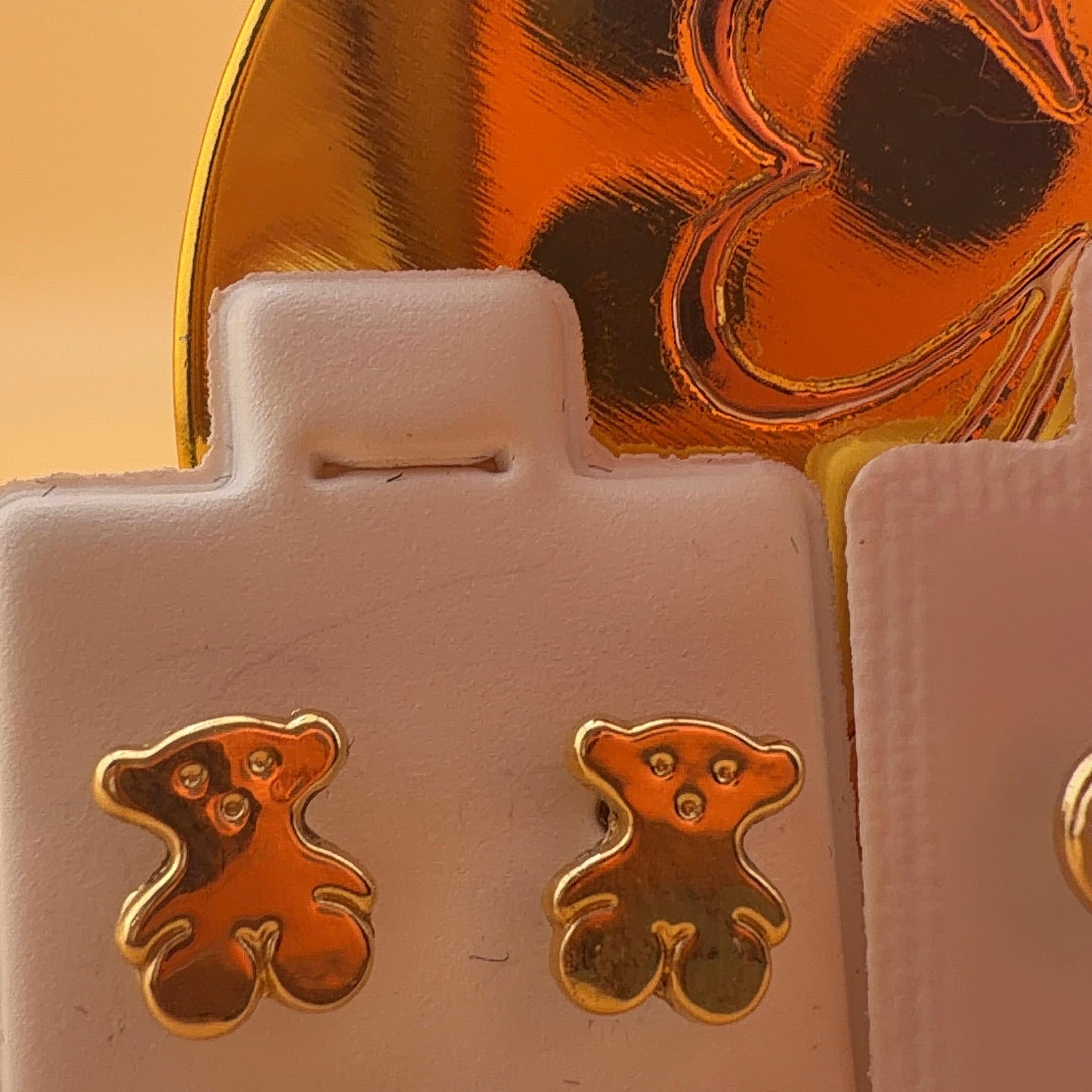 Double- T Earring 18k.