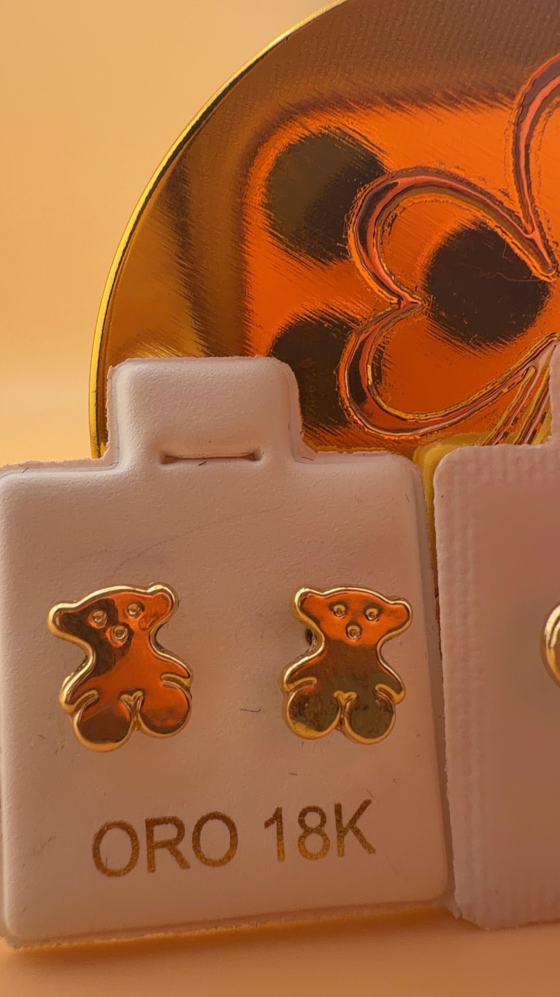 Double- T Earring 18k.