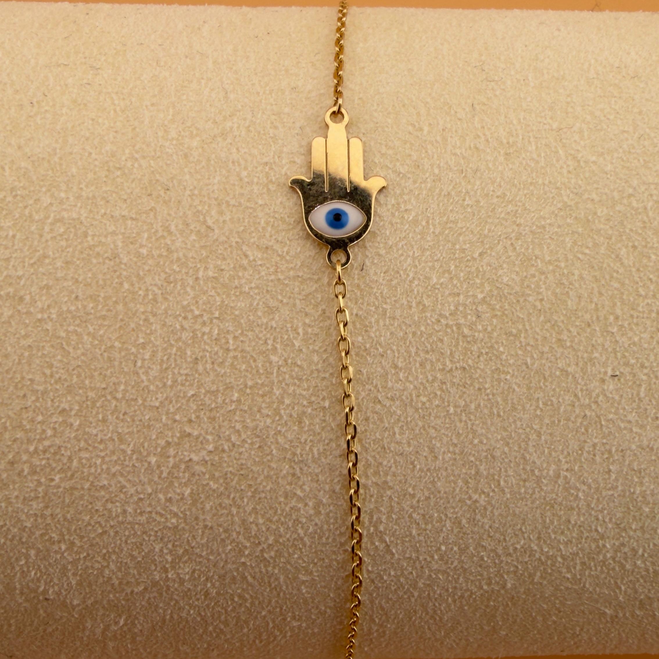 Hand of Fatima Bracelet 18k,18cm.