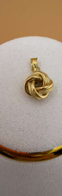 Gold Ribbon Pendant 18k