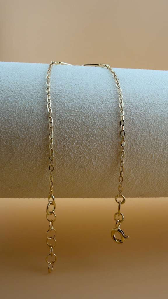 Paperclip Bracelet 18k 18cm