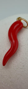 Cornicello red Pendant 18k