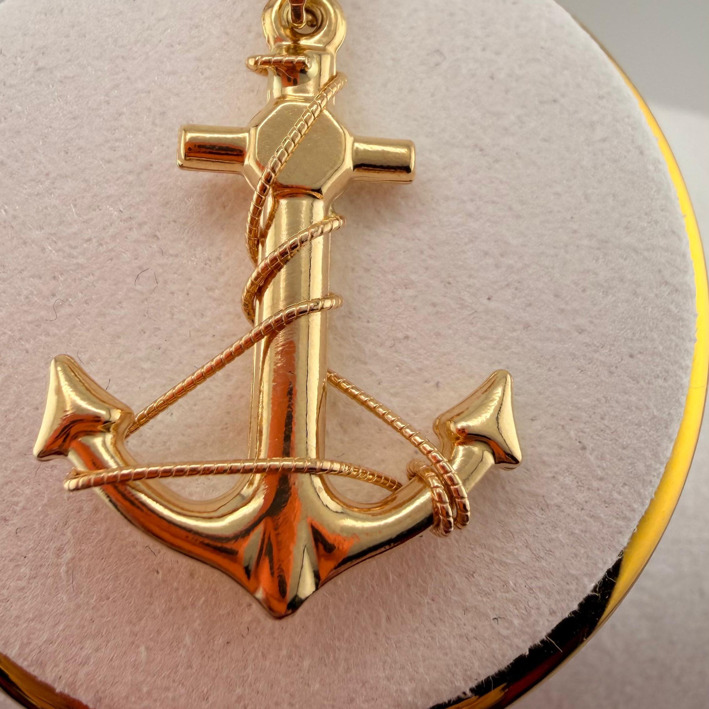 Anchor of Faith Pendant 18k
