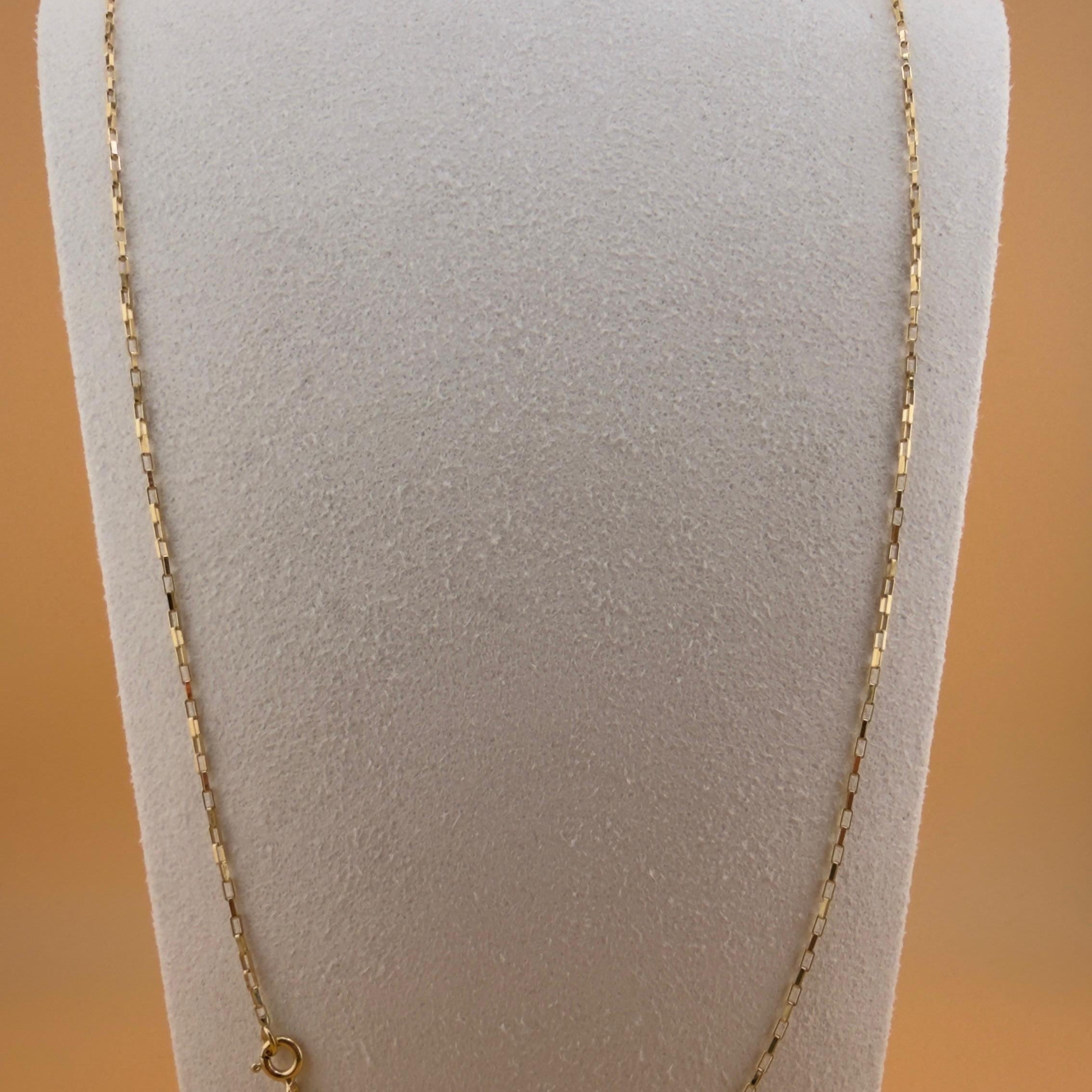 Italian Bar Chain 18k, 60cm.