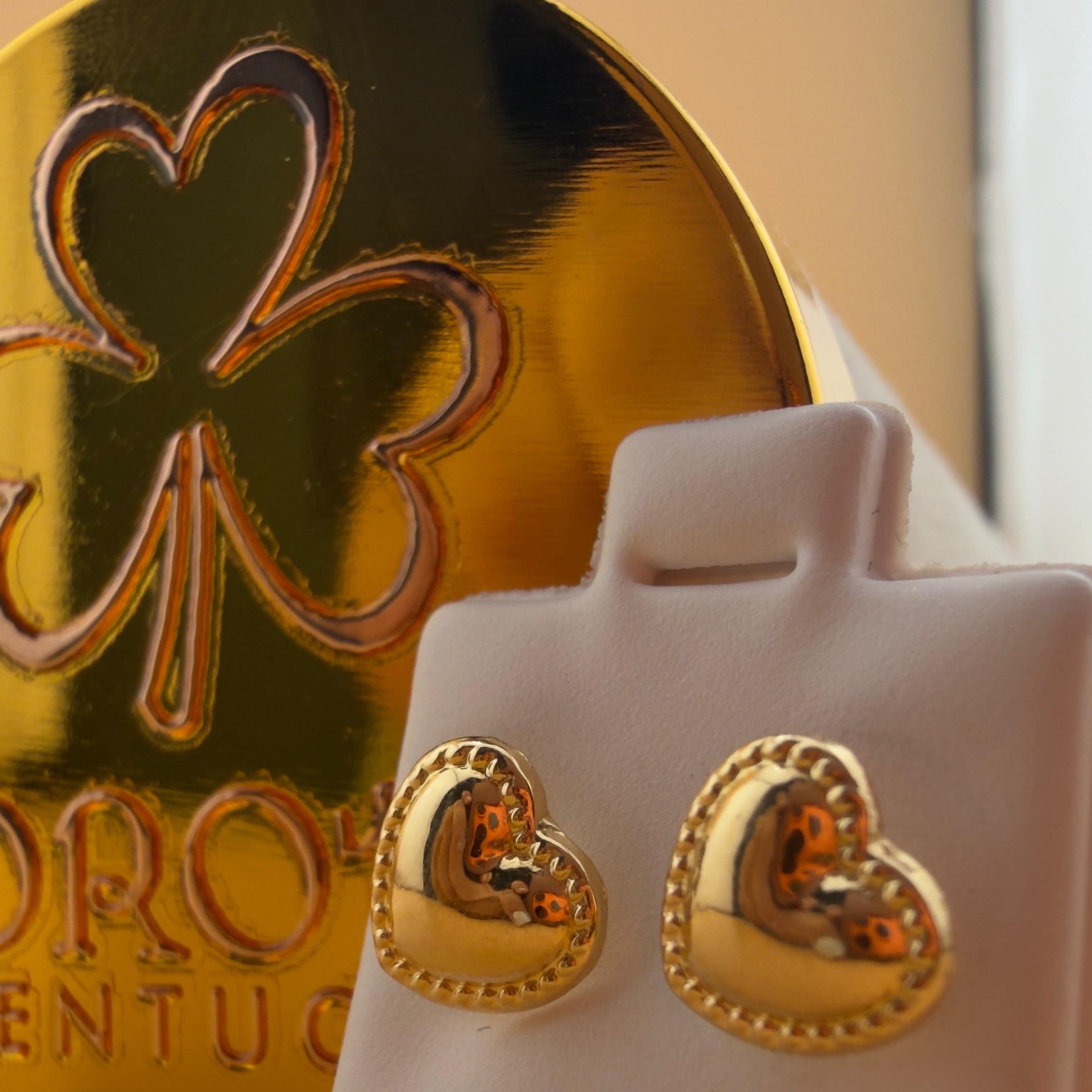 Heart of gold Earring 18k