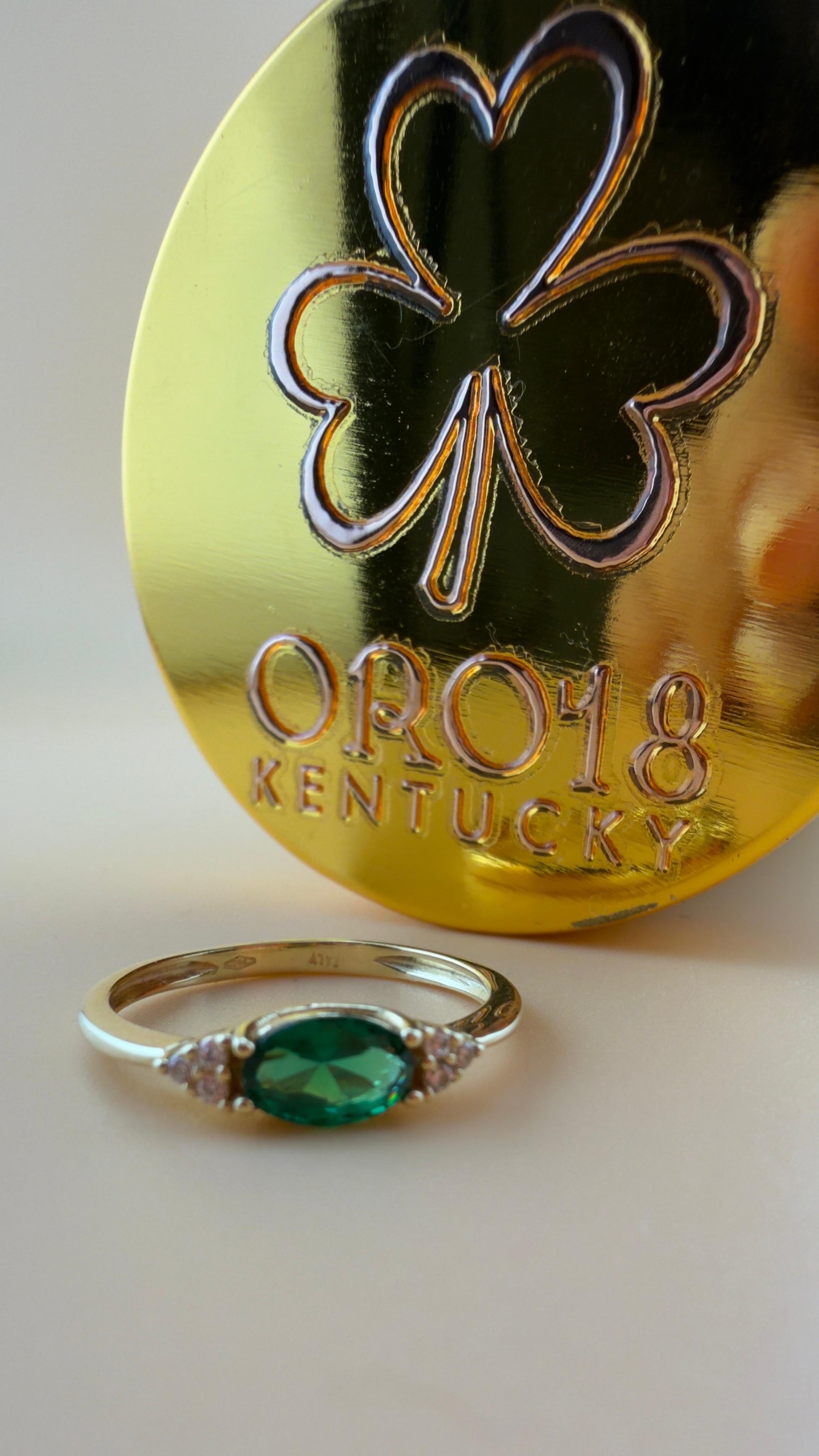 Imperial Green Ring 18k #6