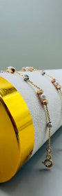 Gold & Pearl Beaded Bracelet 18k
