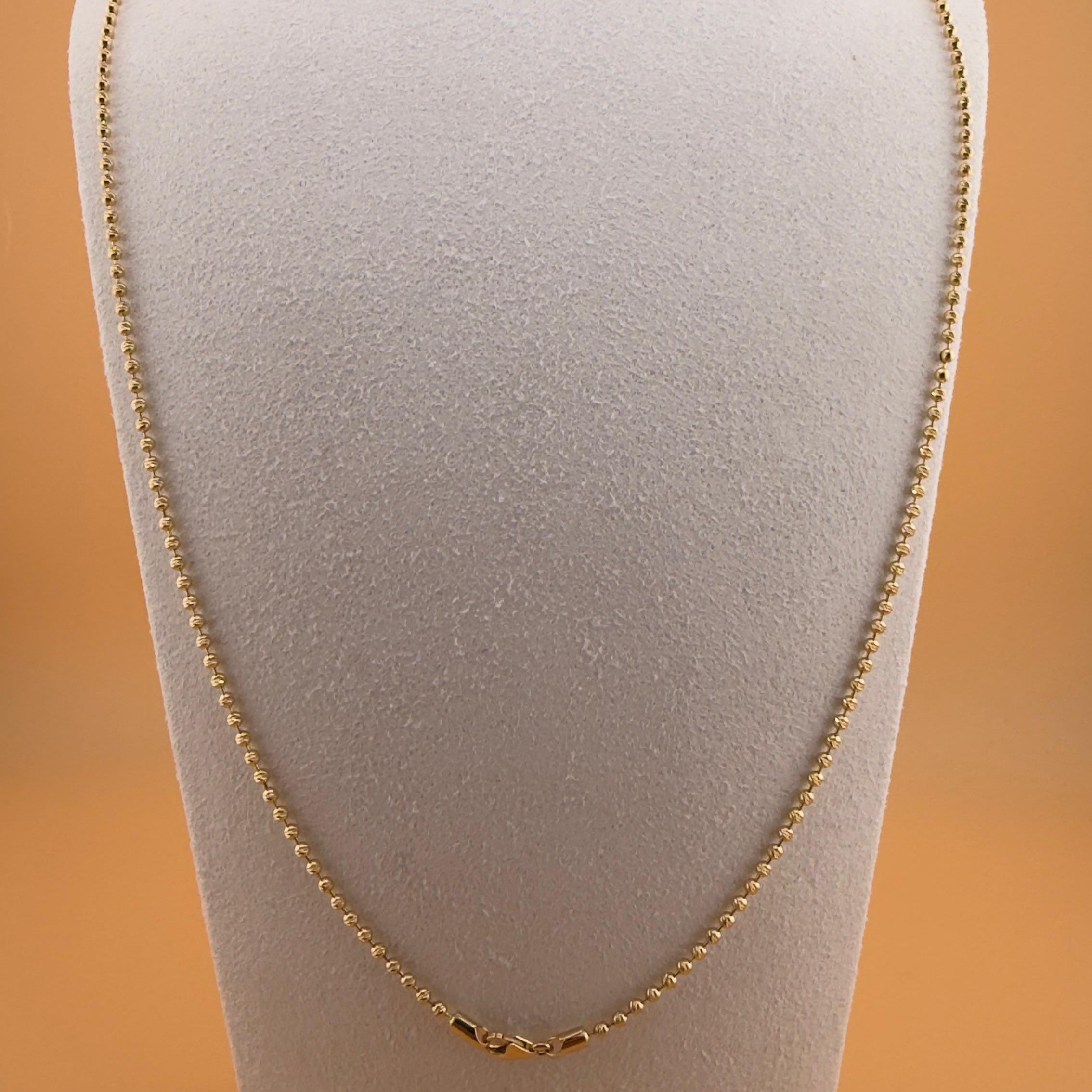 Ball Chain 18k, 60cm.
