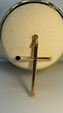 Cross Play Pendant 18k