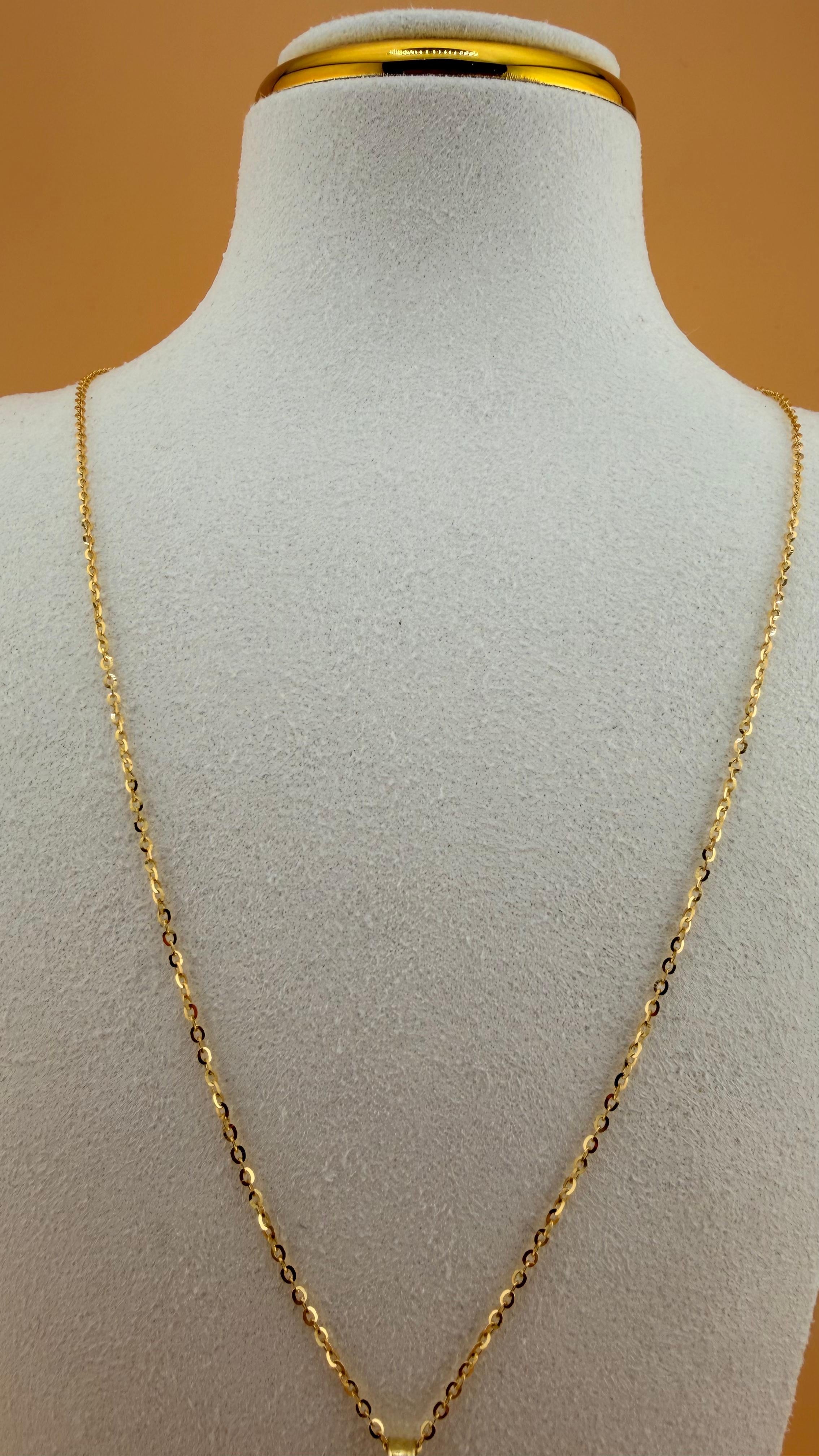Mirror-Style Chain 18k. 50cm