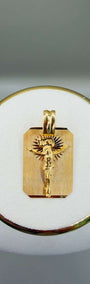 Jesus Christ Plaque Pendant 18k