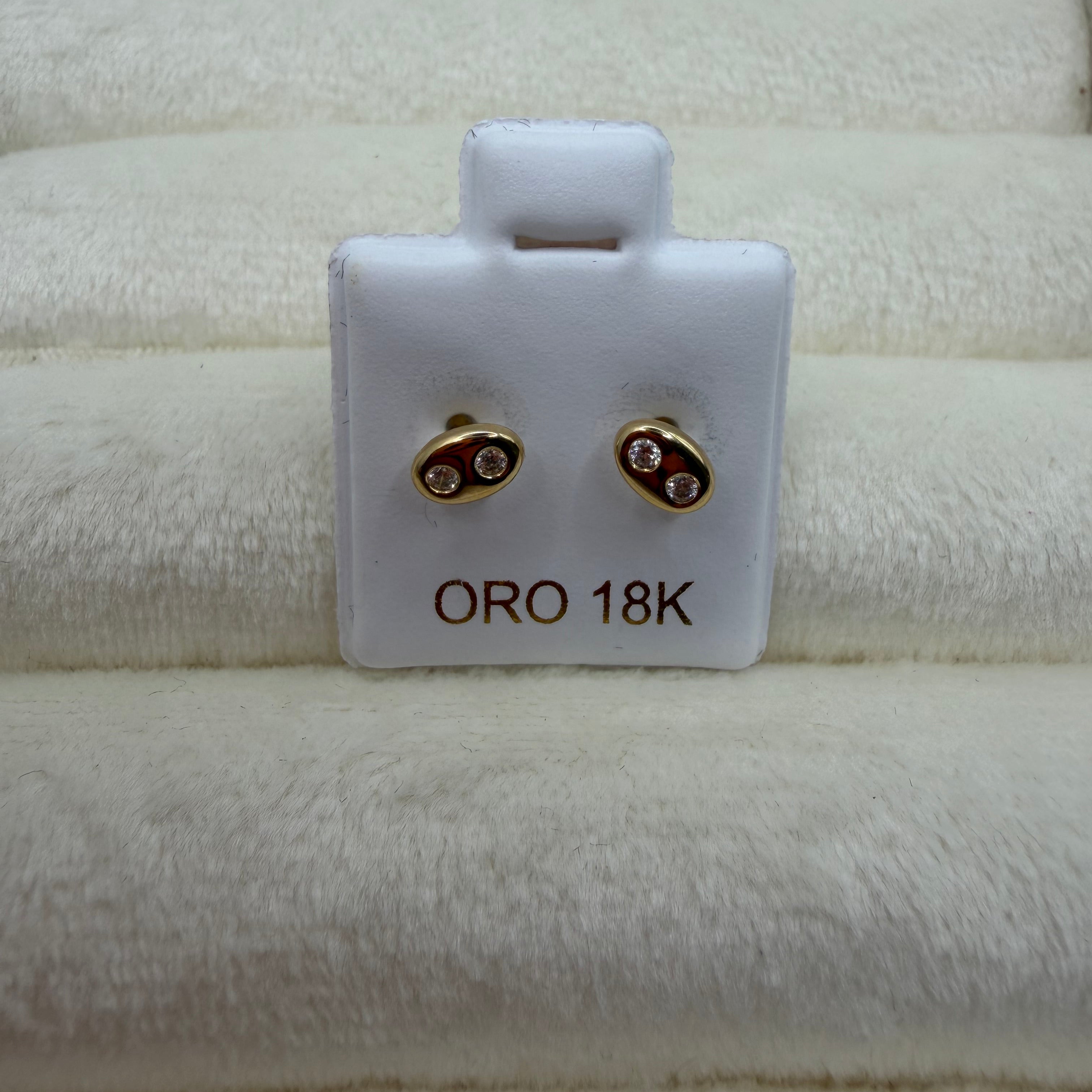 Double- G Earrings 18k
