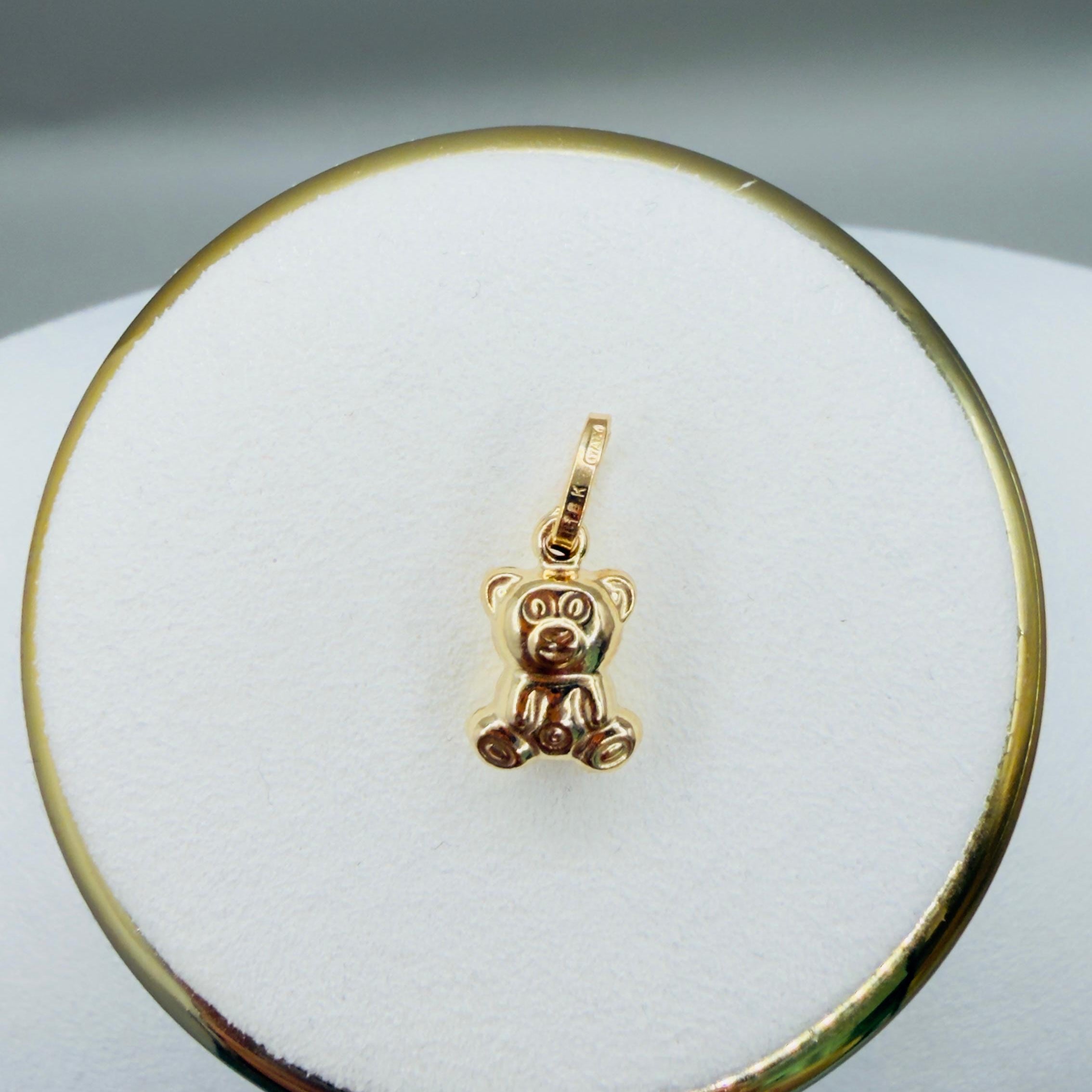 Teddy Bear Pendant 18k