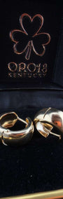 Classic Dome Hoops 18k