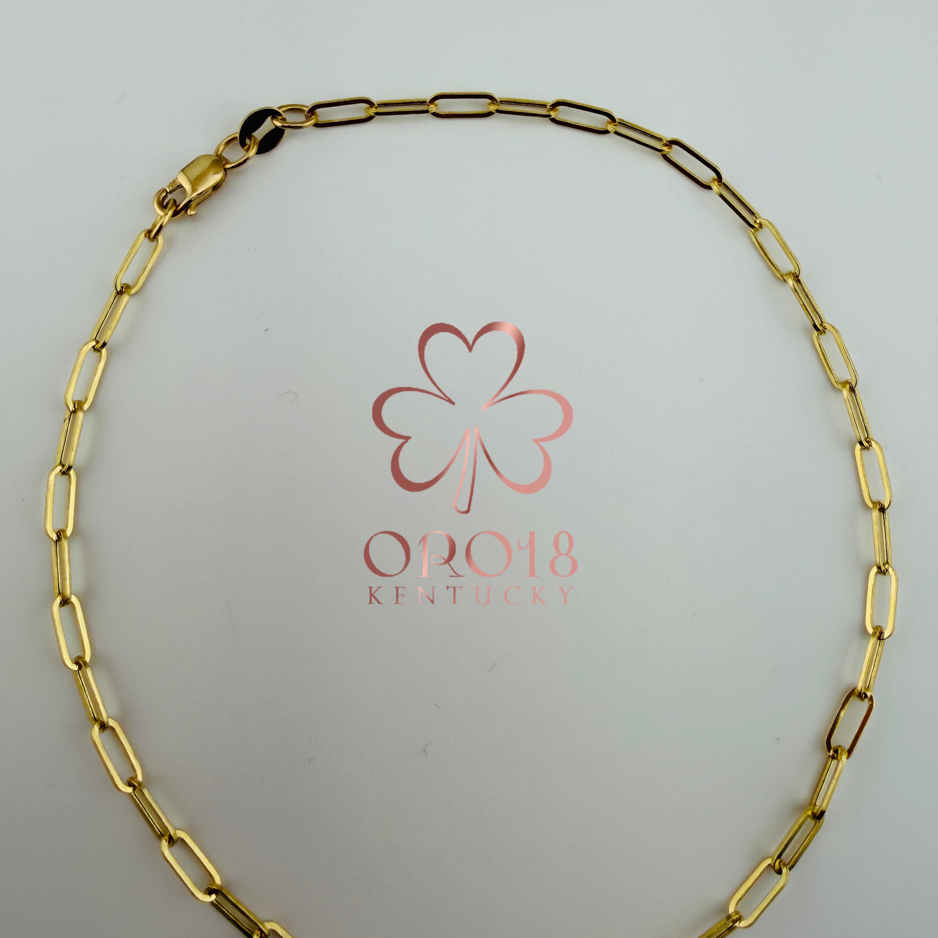 Pepper Clips Anklet 18k