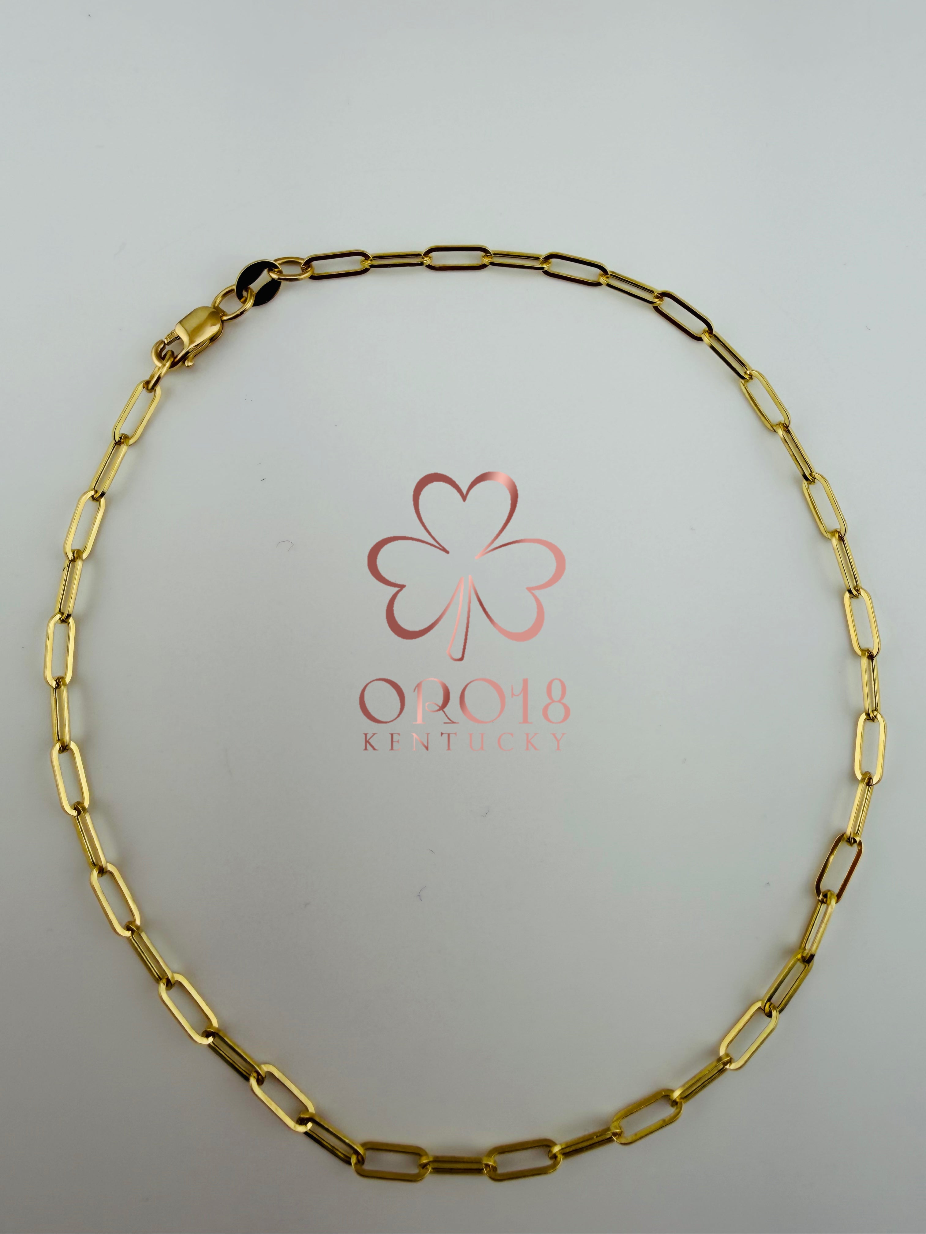 Pepper Clips Anklet 18k