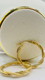 Braided Hoops 18k