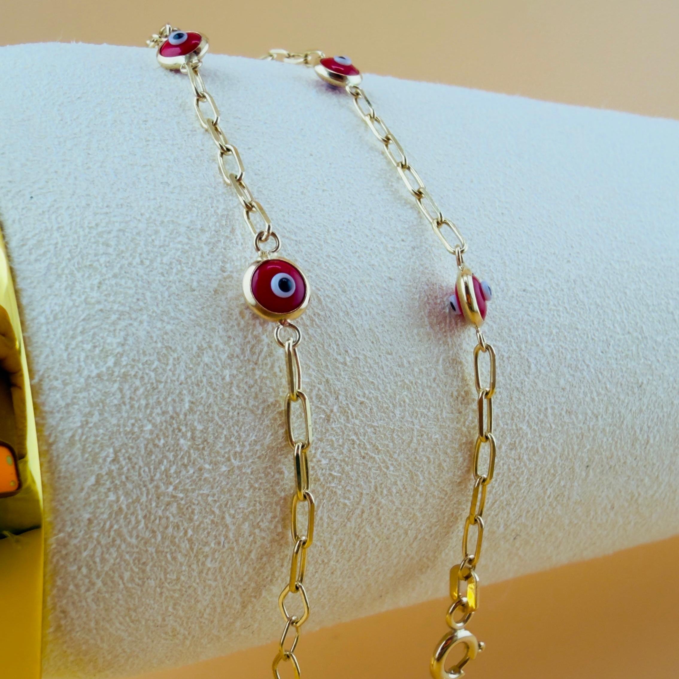 Little Red Eyes Bracelet 18k