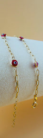 Little Red Eyes Bracelet 18k