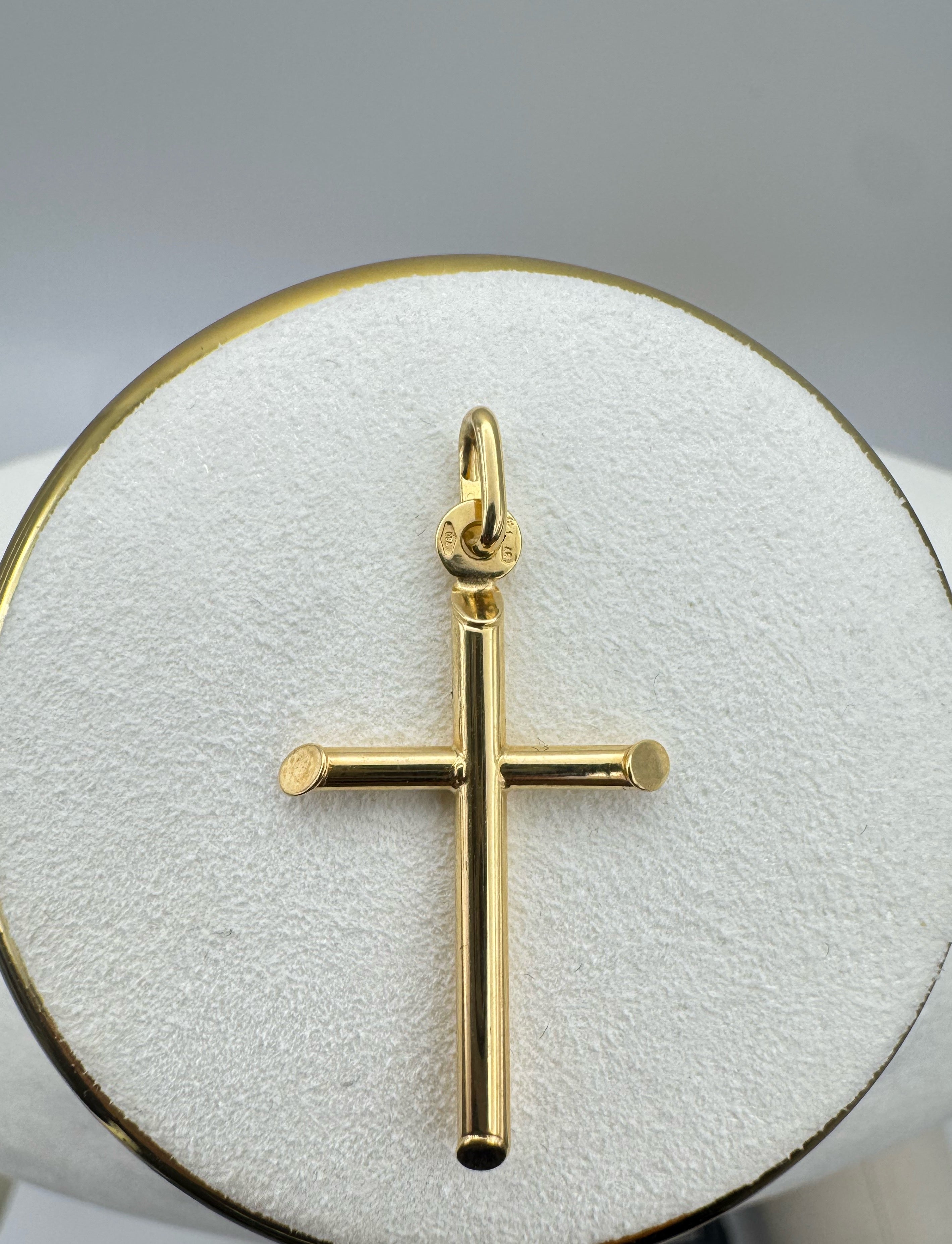 Cross-Shaped Charm 18k
