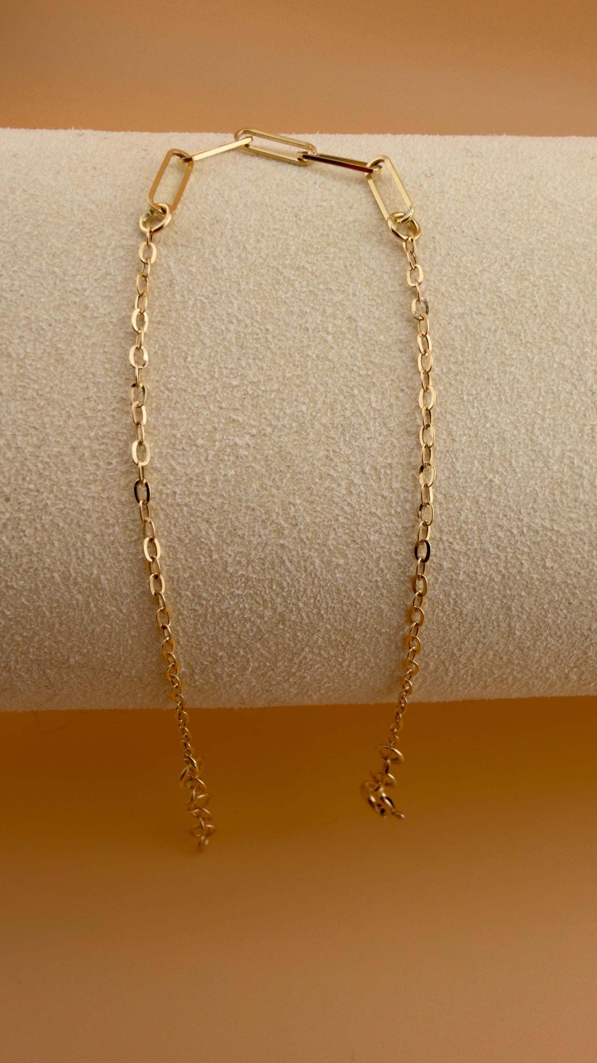 Paperclip Bracelet 18k 18cm
